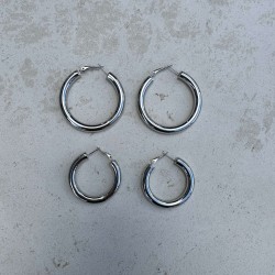 Bao silver earring S