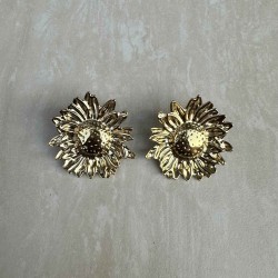 sunflower gold earring