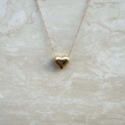 heart gold necklace