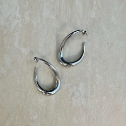 say silver earring