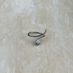 snaky silver ring