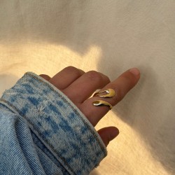 luna gold ring