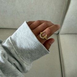 luna gold ring