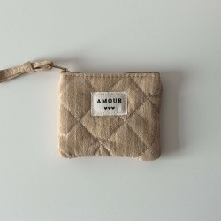 beige pouch